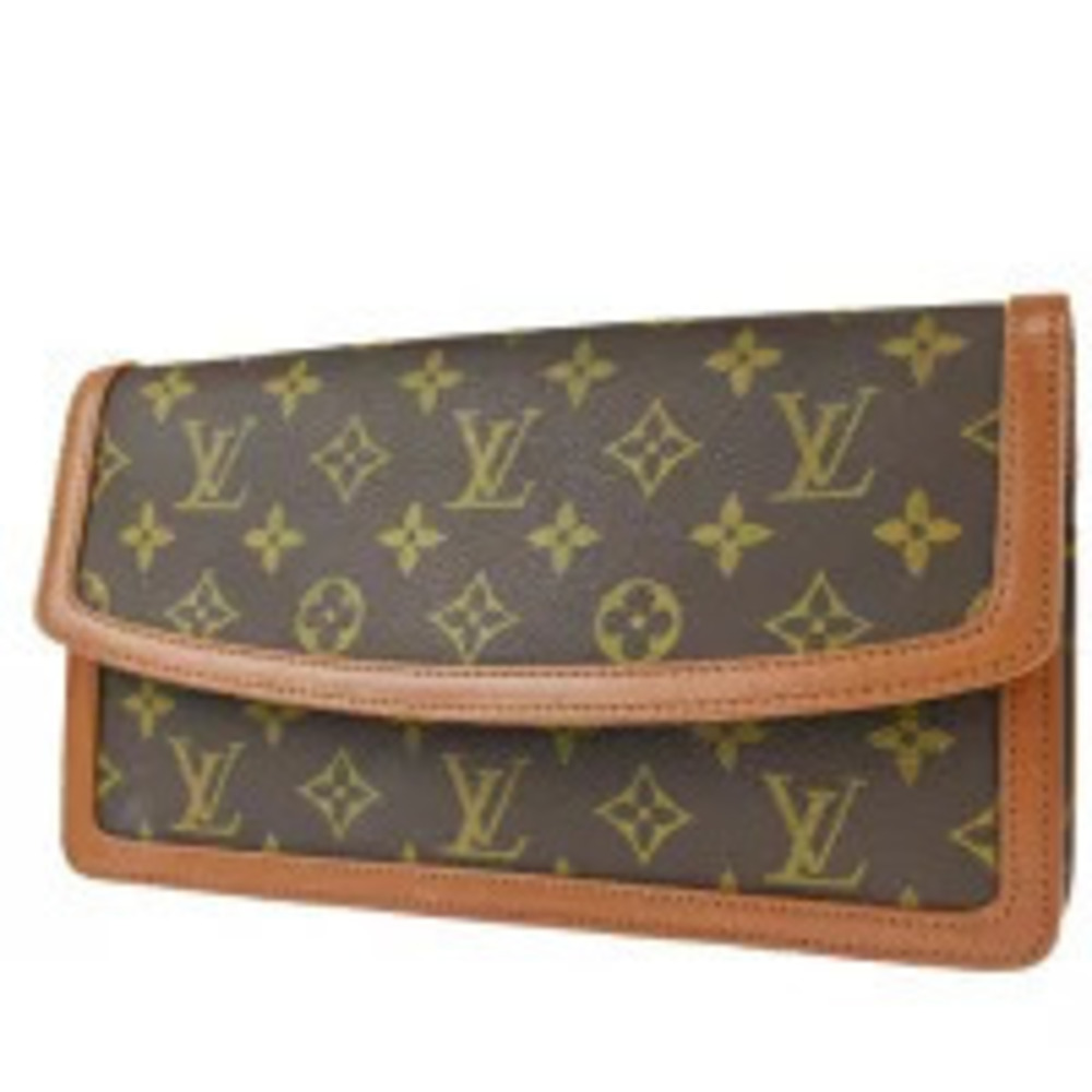 Louis Vuitton Pochette Dam Pouch Bag Monogram Leather Shoulder Bag Brown